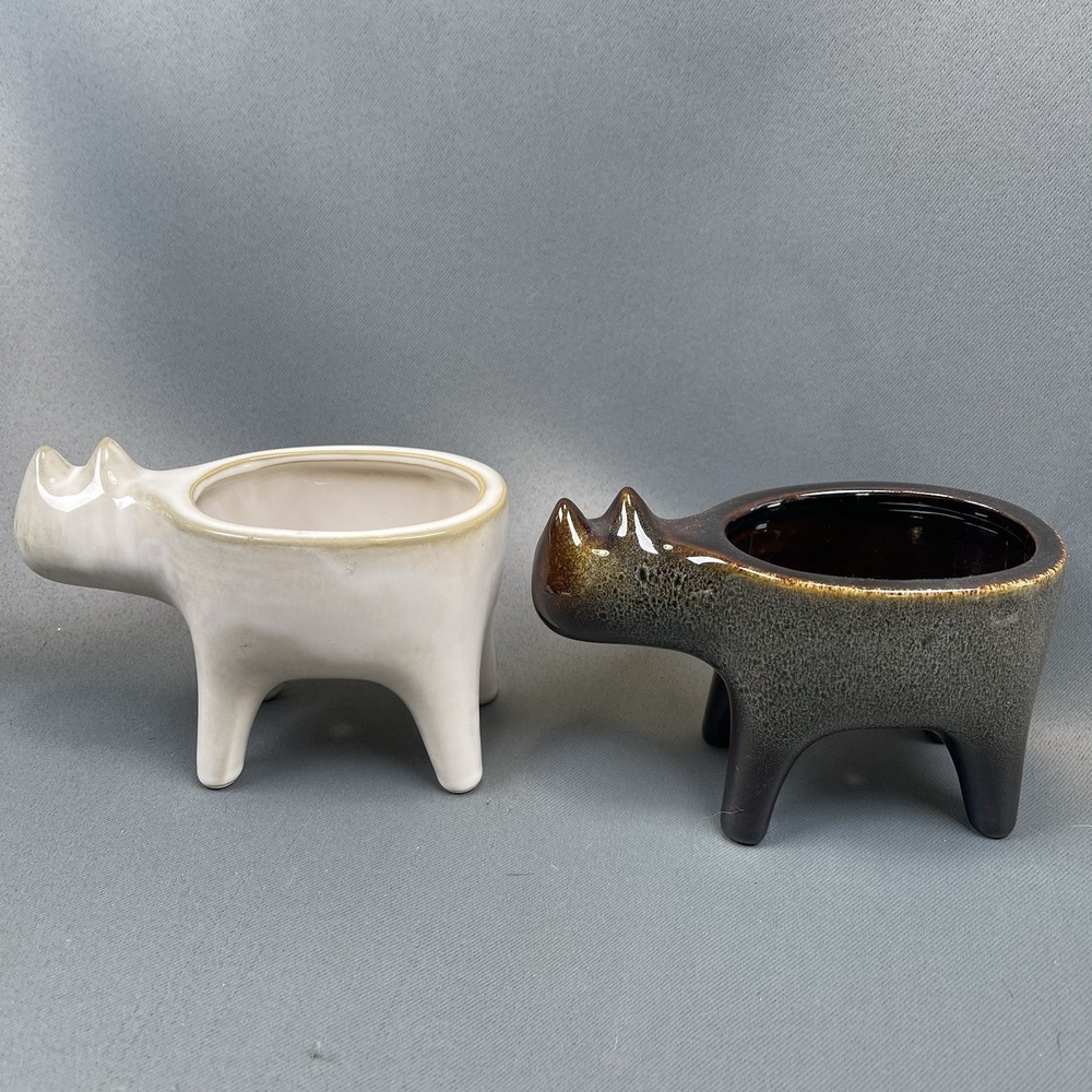 Pair of Cat Planter Animal‎ Succulent Plant Pots 5.5" - Picture 7 of 12